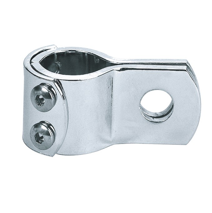 Chrome 3 Piece Clamp for Footpeg/Highway Bar/Spot Light, 1-1/2 Inch (38 mm)
