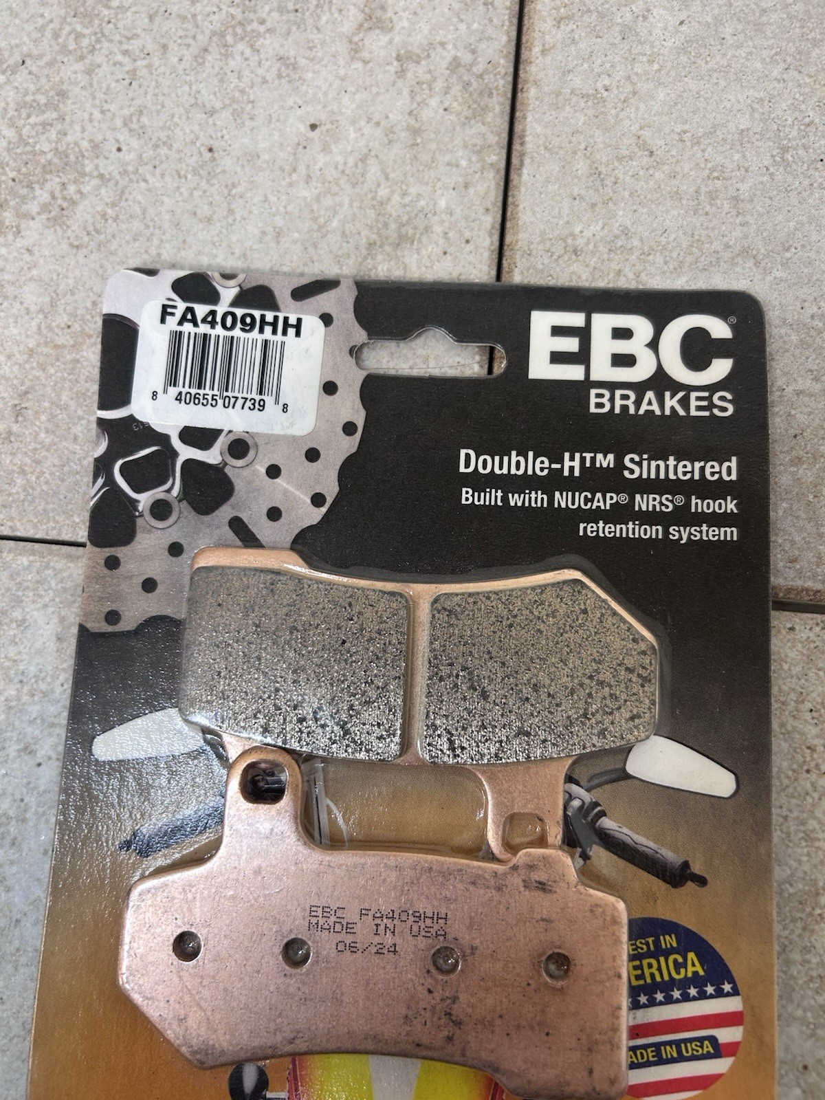 EBC Double-H Superbike Brake Pad Sintered metal – Front Right, Front left,