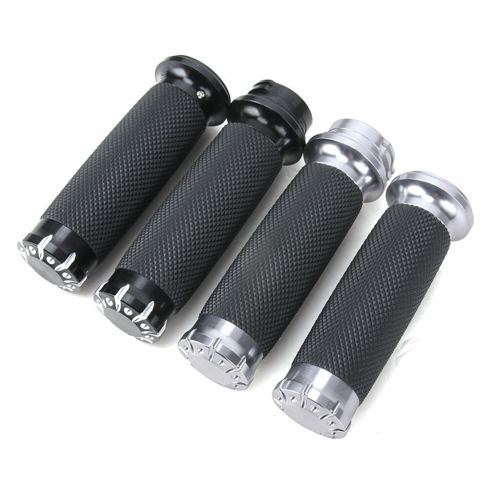 1“ Universal Handle Bar Hand grips Fit For Harley Touring Sportster XL883 XL1200