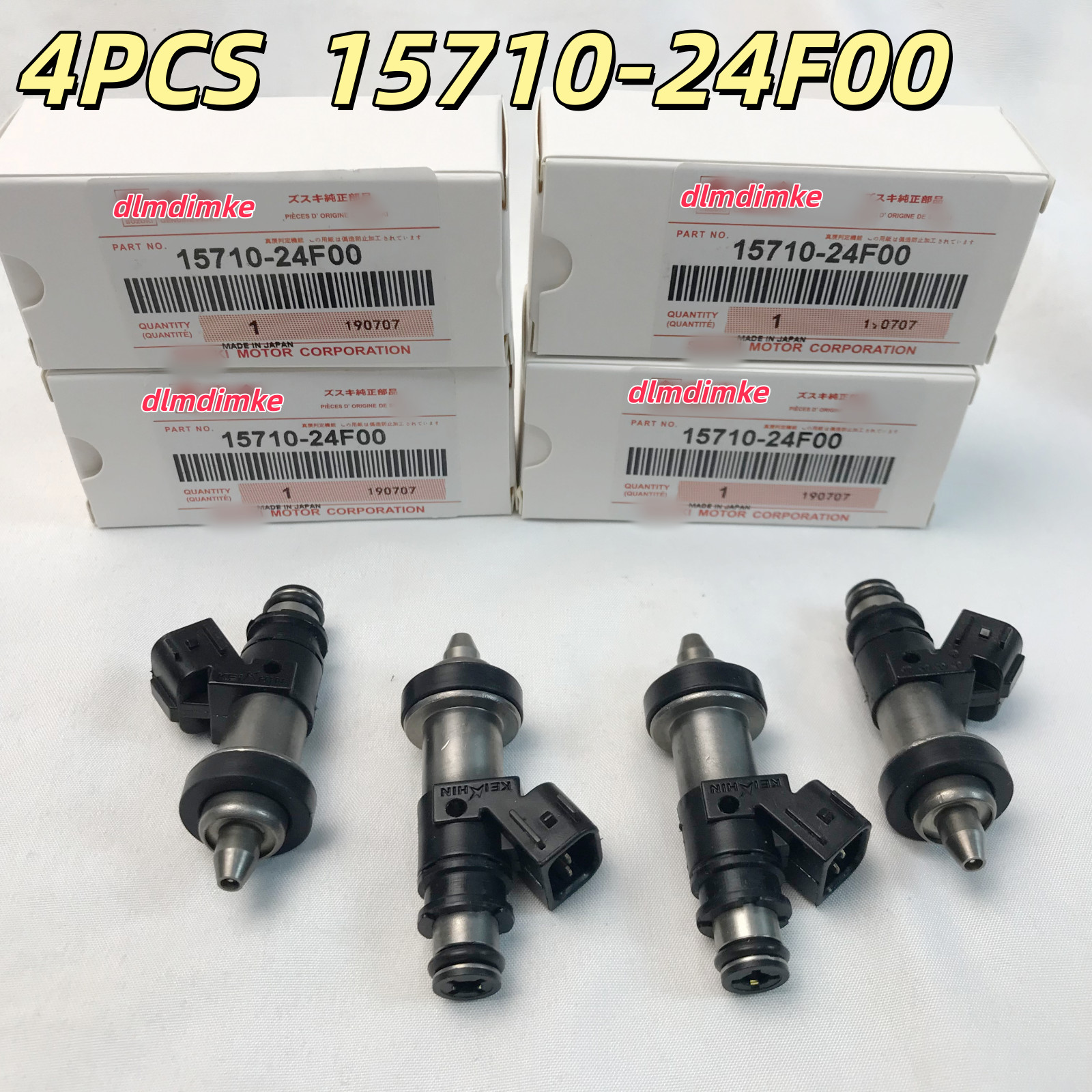 4X Fuel Injectors 15710-24F00 For Suzuki GSXR 600 750 1000 Hayabusa GSX1300 R RZ