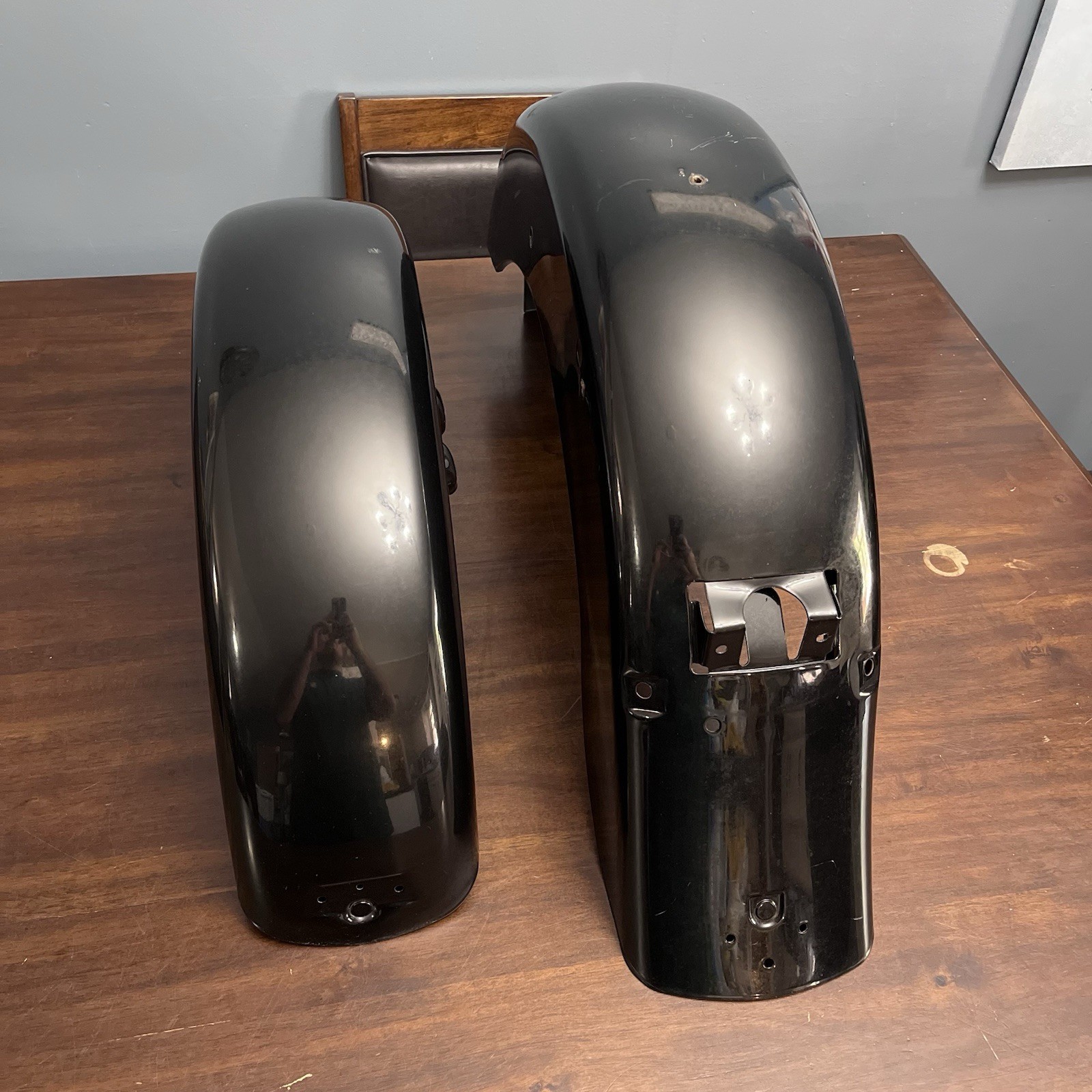 95 Harley Touring FLHR Road King OEM Front & Rear Wheel Fender Shell Panel Read!