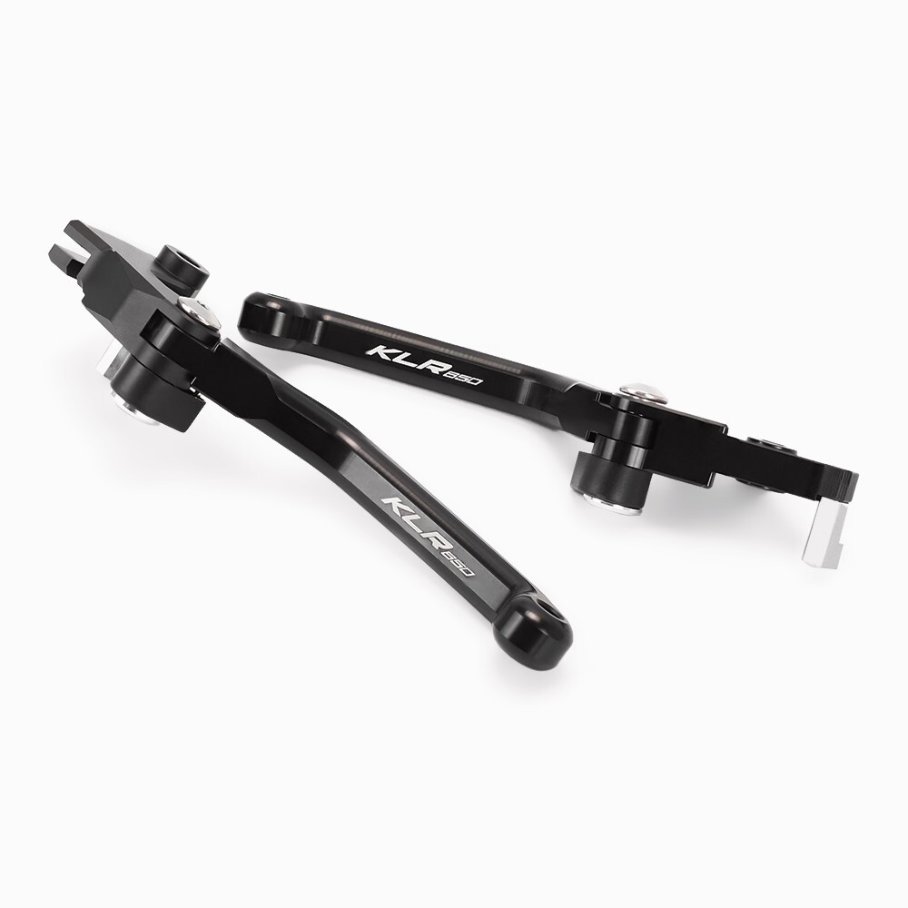 Anodized Pivot Brake Clutch Levers For KAWASAKI KLR 650 KLR650 2008-2024 Black