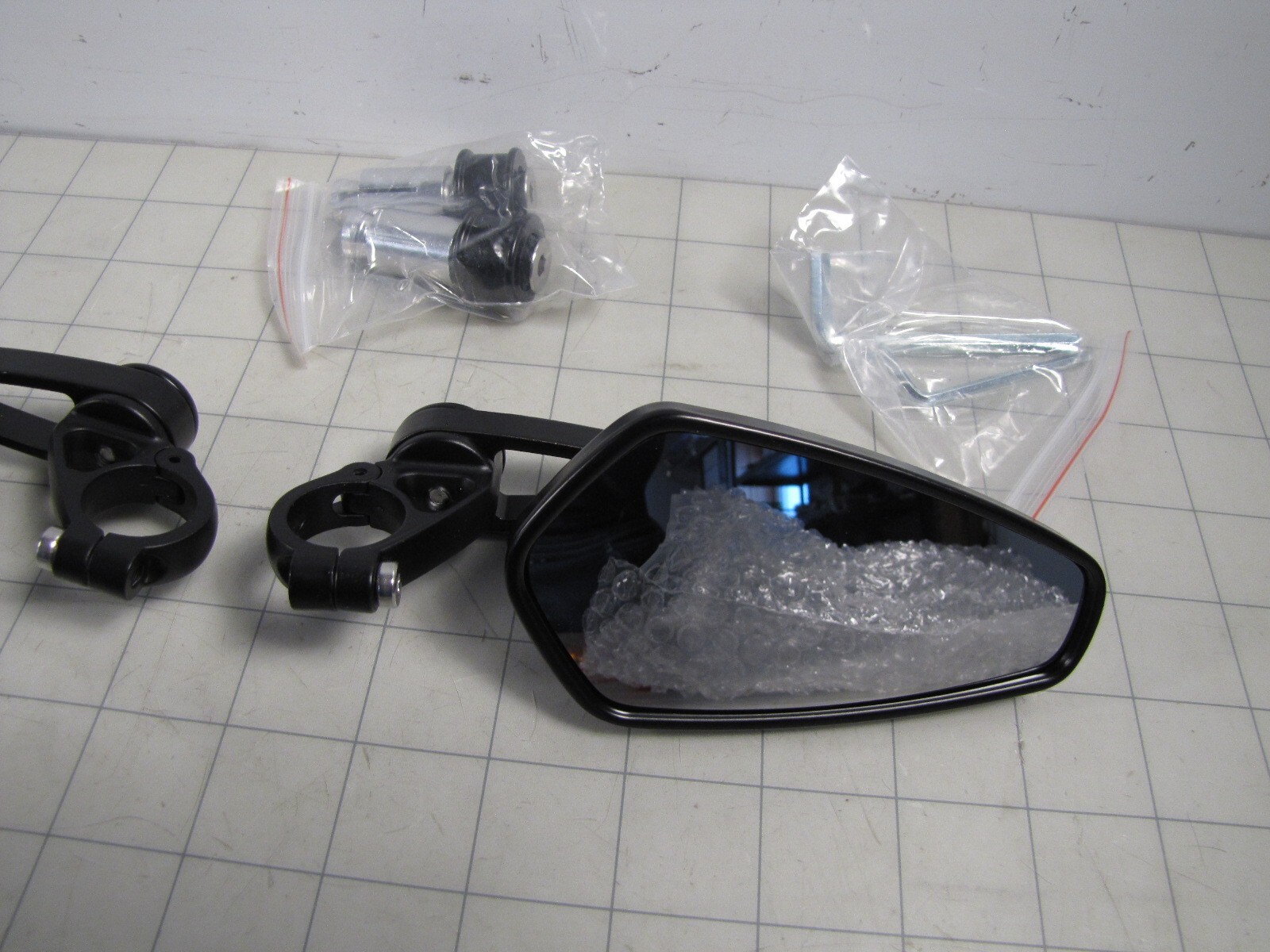 1-Pair SF-107 Motorcycle Handlebar End Rearview Side Mirrors NEW