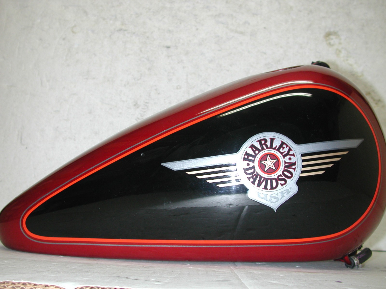 HARLEY DAVIDSON Softail Fat Boy FLSTF 92-99 OEM Split Fuel Gas Tank Fender Set