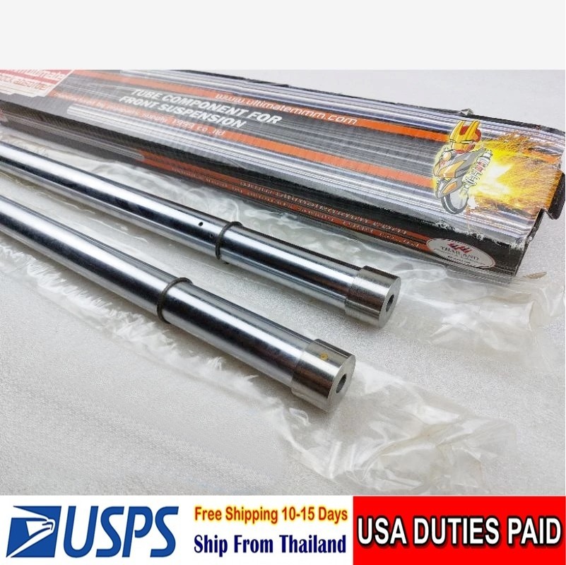 R1 FRONT FORK TUBE PAIR SET FOR YAMAHA yl2 yb100 MADE IN STEEL 27mm / 51.5cm