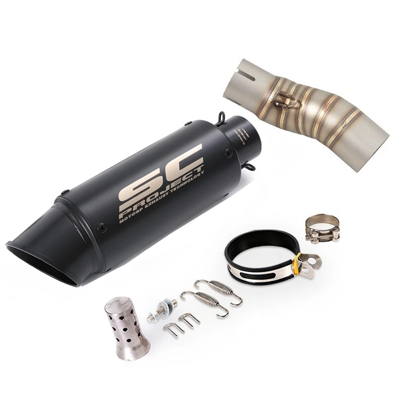 For CF-Moto 450SR 450SS 450NK 2022-2026 Slip-on Exhaust Muffler Tips Mid Pipe