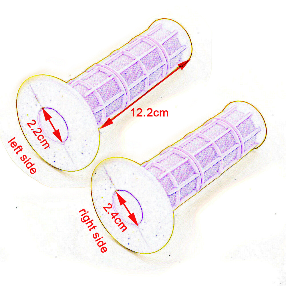 1xPair Rubber 7/8″ Motorcycle Handle bar Hand Grip ATV Dirt pit Bike US Stock