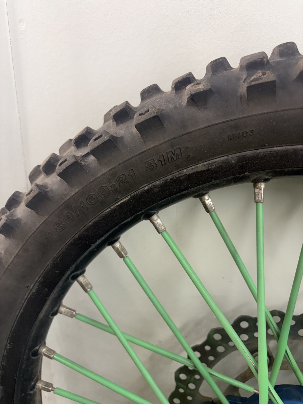 2012 06-18 KX450F KX250F KX250 TUSK IMPACT FRONT WHEEL HUB RIM ROTOR 21×1.60
