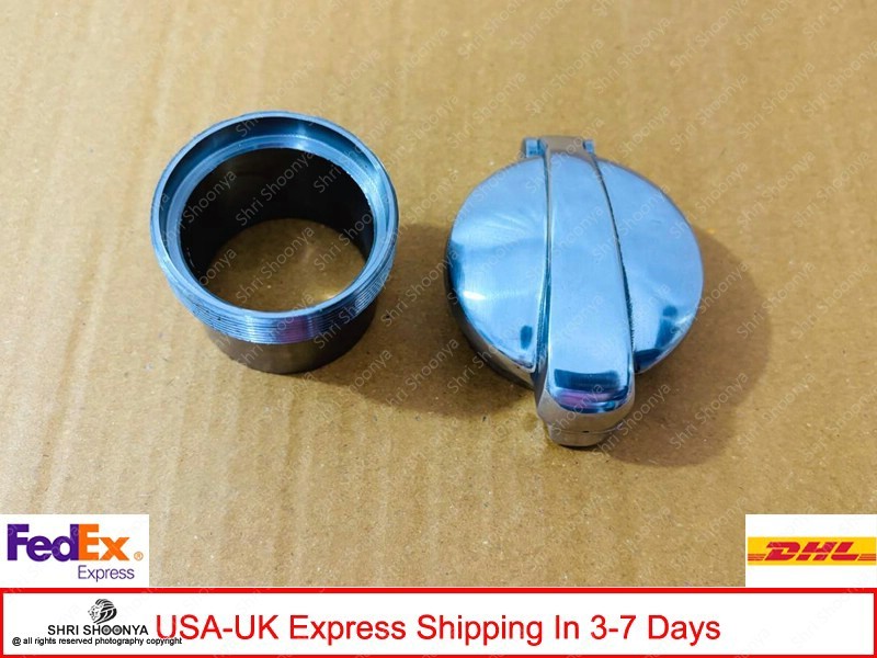 Petrol Tank Fuel Flip Monza Cap 2″ With Filler Neck for Cafe Racer AJS BSA