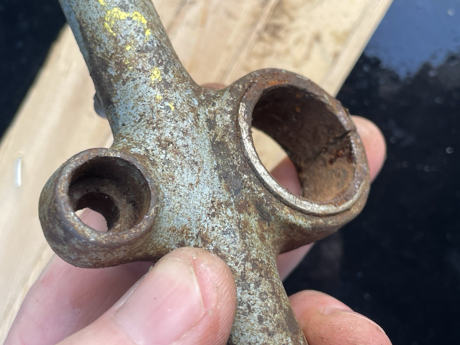 Vintage Motorcycle Girder Fork Top Yoke Used Original Part As Shown
