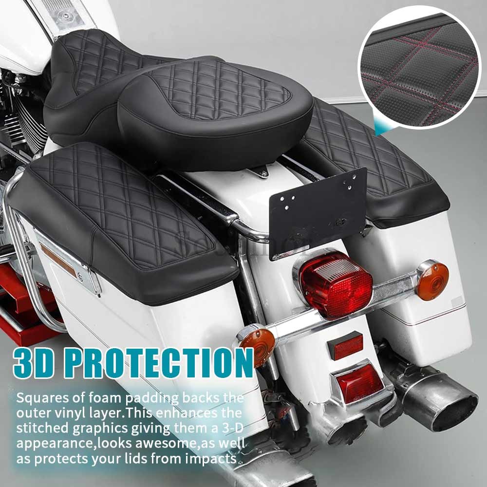 Saddlebag Lid Covers Fit for Harley-Davidson Touring FLHX FLHR FLTRX 2014-2024