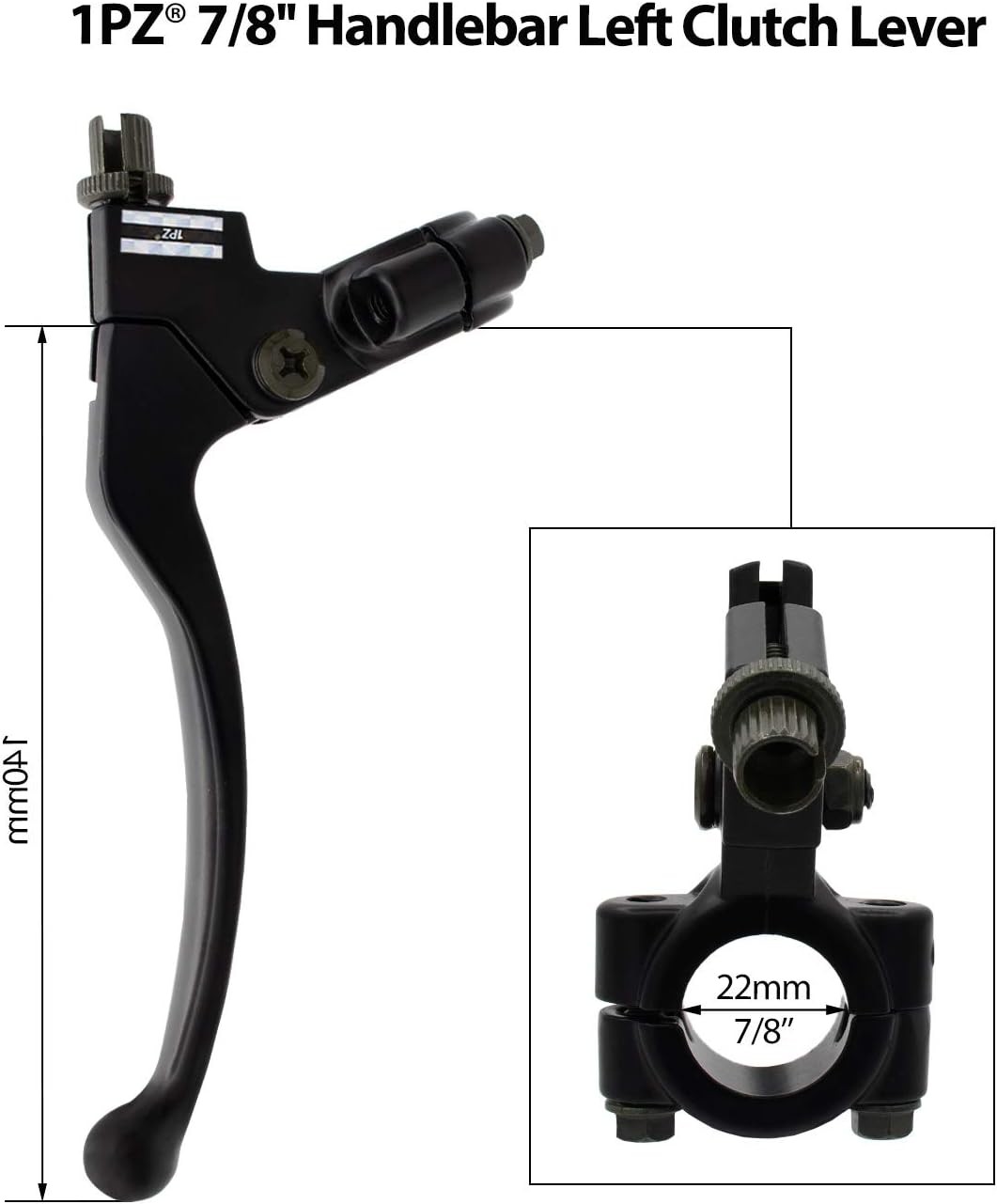 1PZ HB2-X02 7/8” Left Clutch Lever Handle Cable for