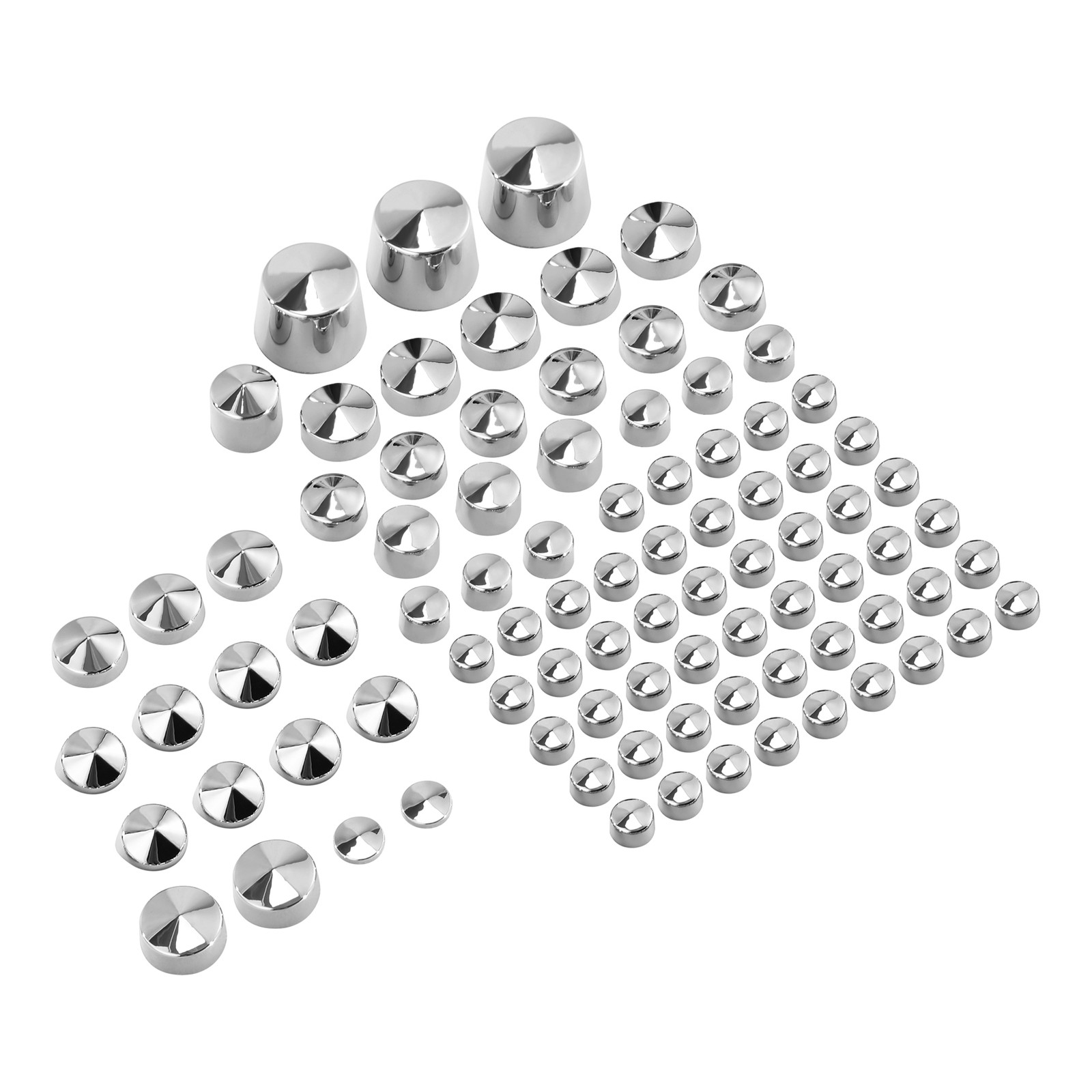 87PCS Bolts Screw Toppers Caps Cover Fit For Harley Softail Twin Cam 1984-2006