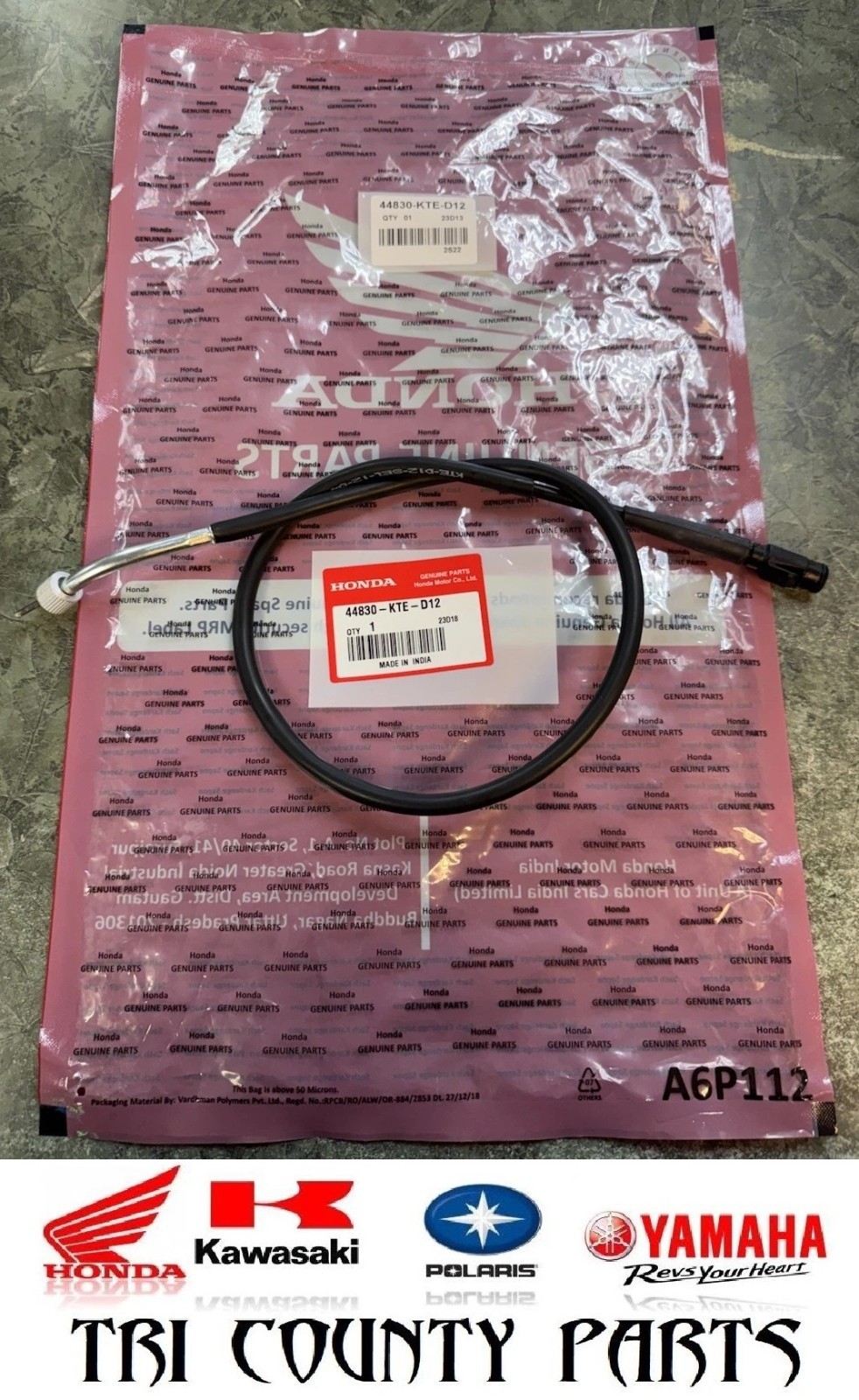 2022-2025 Honda Navi 110 NVA110B Speedometer Cable Genuine OEM 44830-KTE-D12