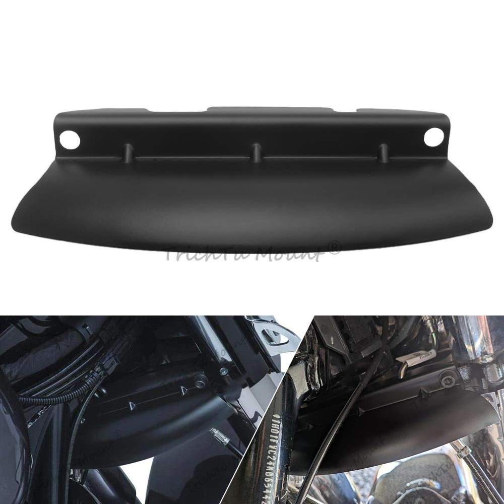 Black Lower Triple Tree Wind Deflector For Harley Road King Electra Glide 14-23