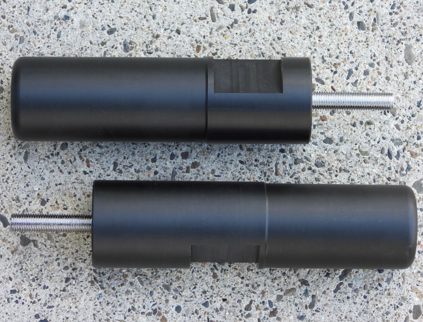 2006-2011 Kawasaki Ninja ZX14 BLACK NO-CUT FRAME SLIDERS