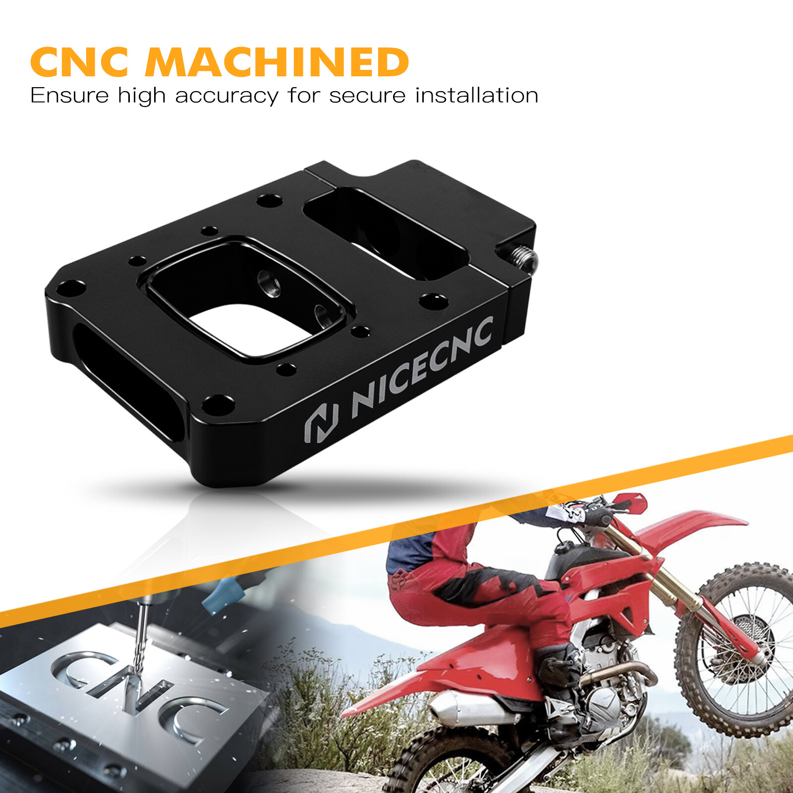 NICECNC TPI Injector Relocation Block For KTM 250 300 XC-W EXC TPi 2019-2023