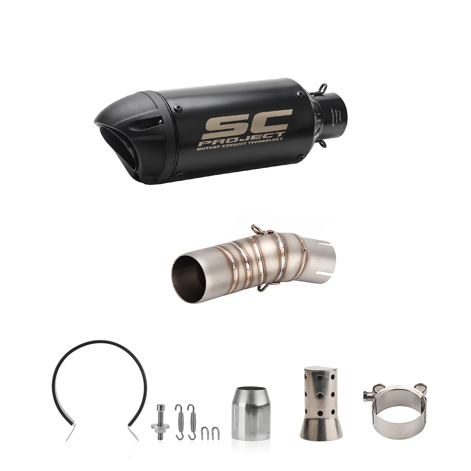 For CF-Moto 450SS 450SR 450NK 2022-2025 Exhaust System Slip On Mid Pipe Muffler