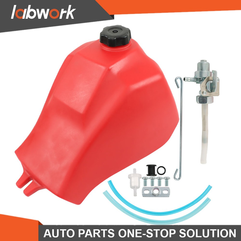 Labwork Fuel Tank W/ Cap & Fuel Petcock For Honda ATC185185S ATC200 Big Red 200