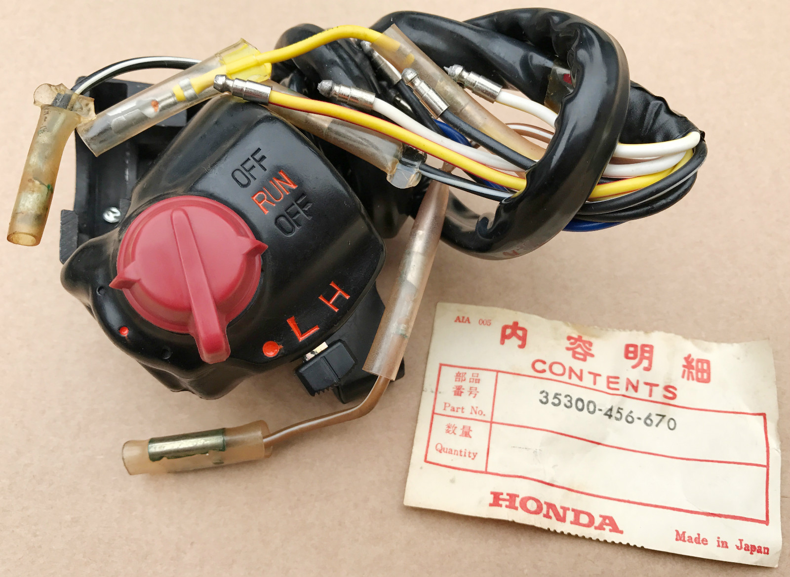 NOS Honda Kill Switch Switchgear CB175 K7, CL175 K7, CL200, CL350 K5, CL450 K6