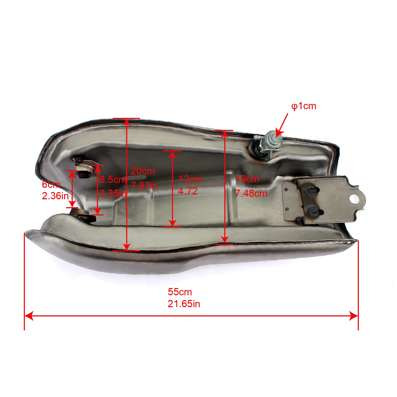 9L 2.4 Gal Universal Cafe Racer Gas Fuel Tank for YAMAHA RD50 RD350 RD400 R100R