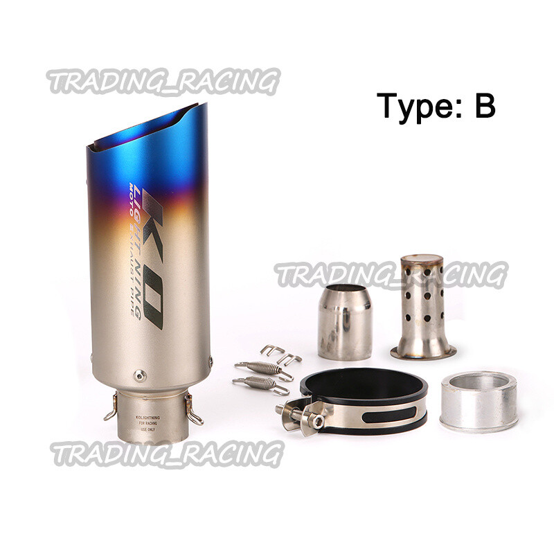 38-51mm 2.4″ Universal Exhaust Pipe DB Killer Muffler For Motorcycle ATV Scooter
