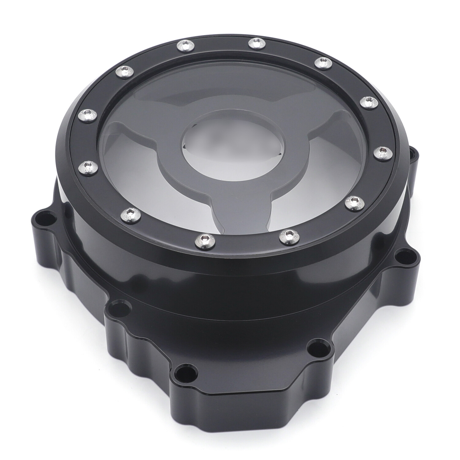Black & Clear CNC Left Engine Stator Cover Crankcase For YAMAHA YZF R1 1998-2003