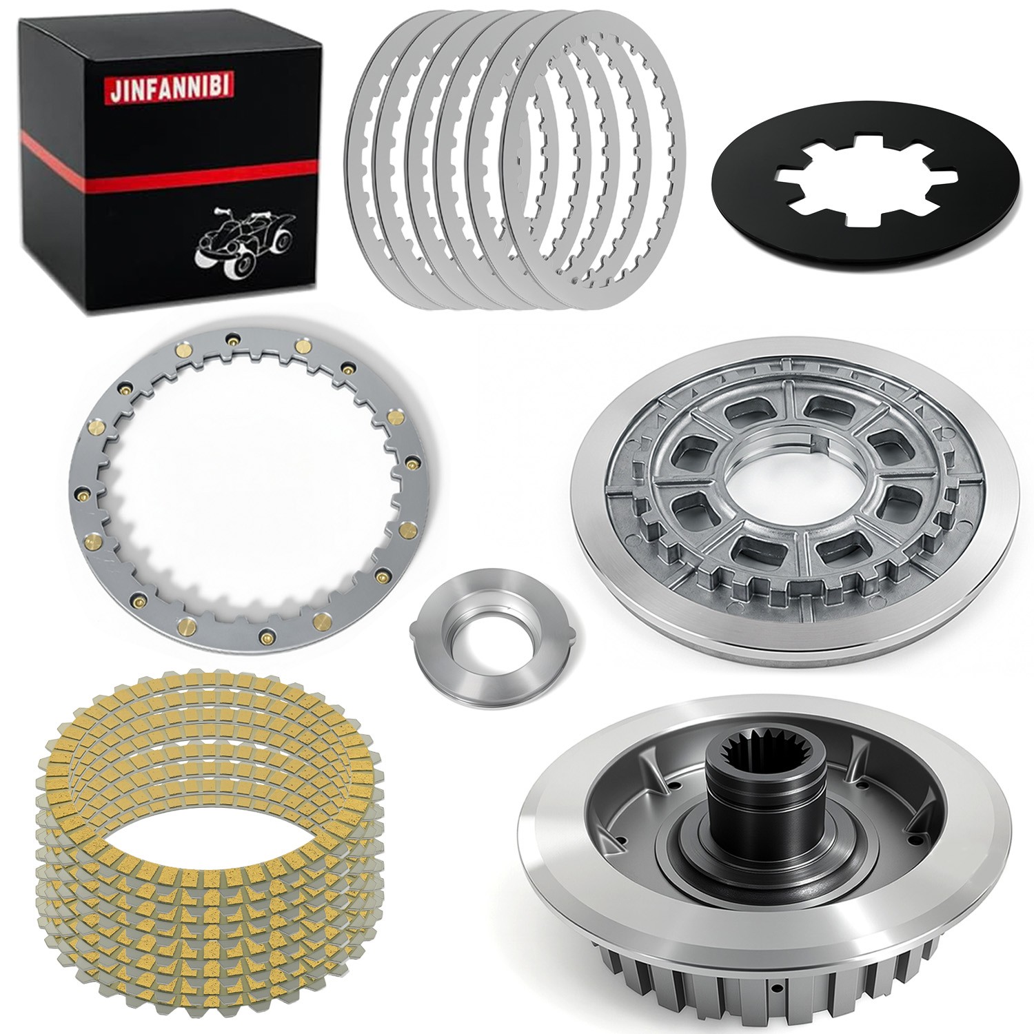 Complete Clutch Pressure Plates Kit Set for Harley Sportster 1200 1991-2020