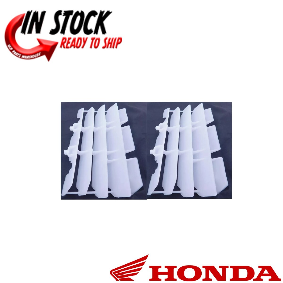 HONDA RADIATOR COVER GRILLE SET 2007-2025 CRF150 R/RB OEM NEW 19033-KSE-000