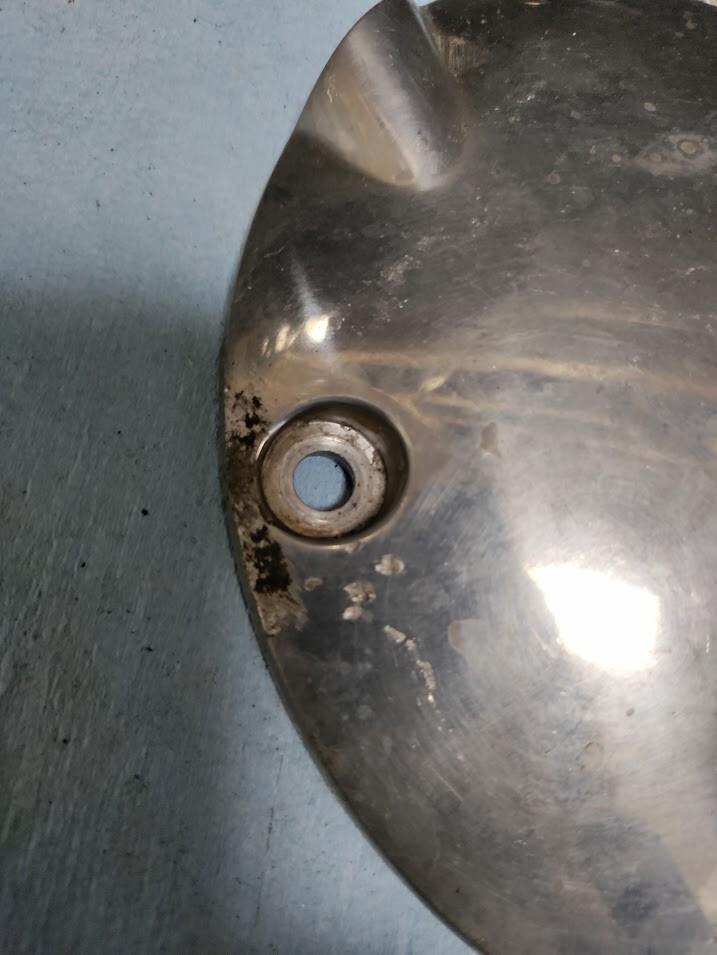 OEM HARLEY SPORTSTER POLISHED SILVER CLUTCH INSPECTION DERBY COVER 34742-94A