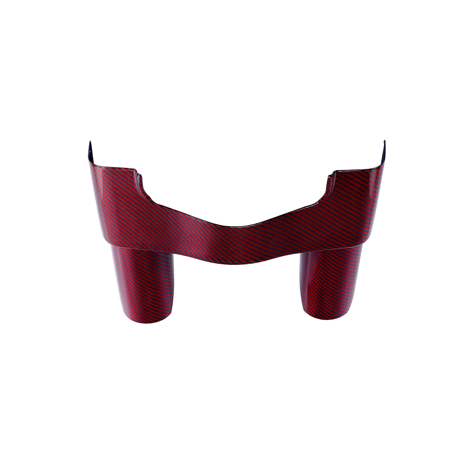 Red Carbon Fiber Upper Front Fork Slider Tube Trim Cover Fits 2014-23 FLHX FLTRX