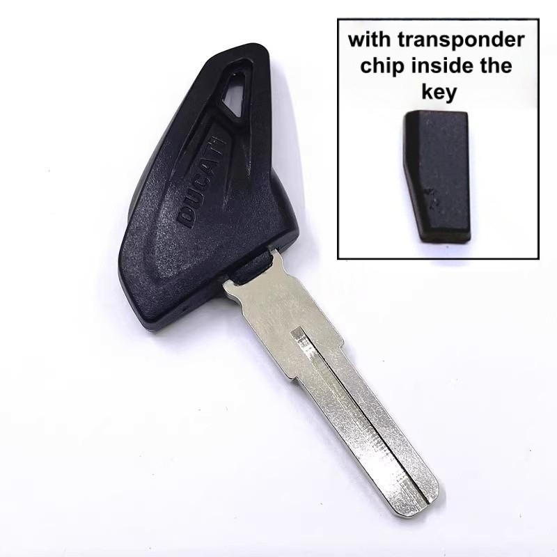 Key Blank with chip for Cloning Ducati Scrambler 400 800 1100, Desert Sled