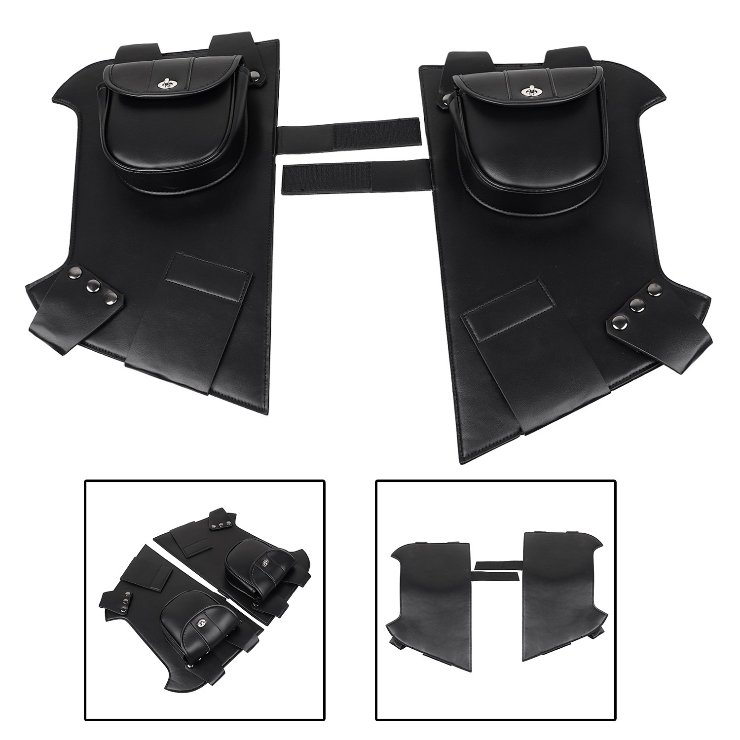Lower Chap Leg Warmer Bag For Harley Road King Electra Glide Police FLHTP FLHR
