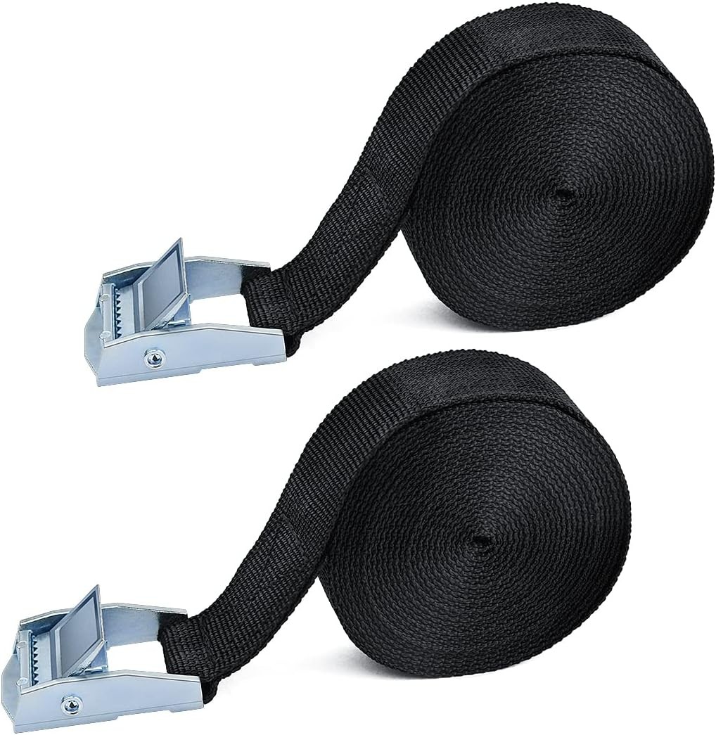 2PCS Lashing Straps Buckles Adjustable, Up to 600lbs, Tie Down Straps Motorcycle
