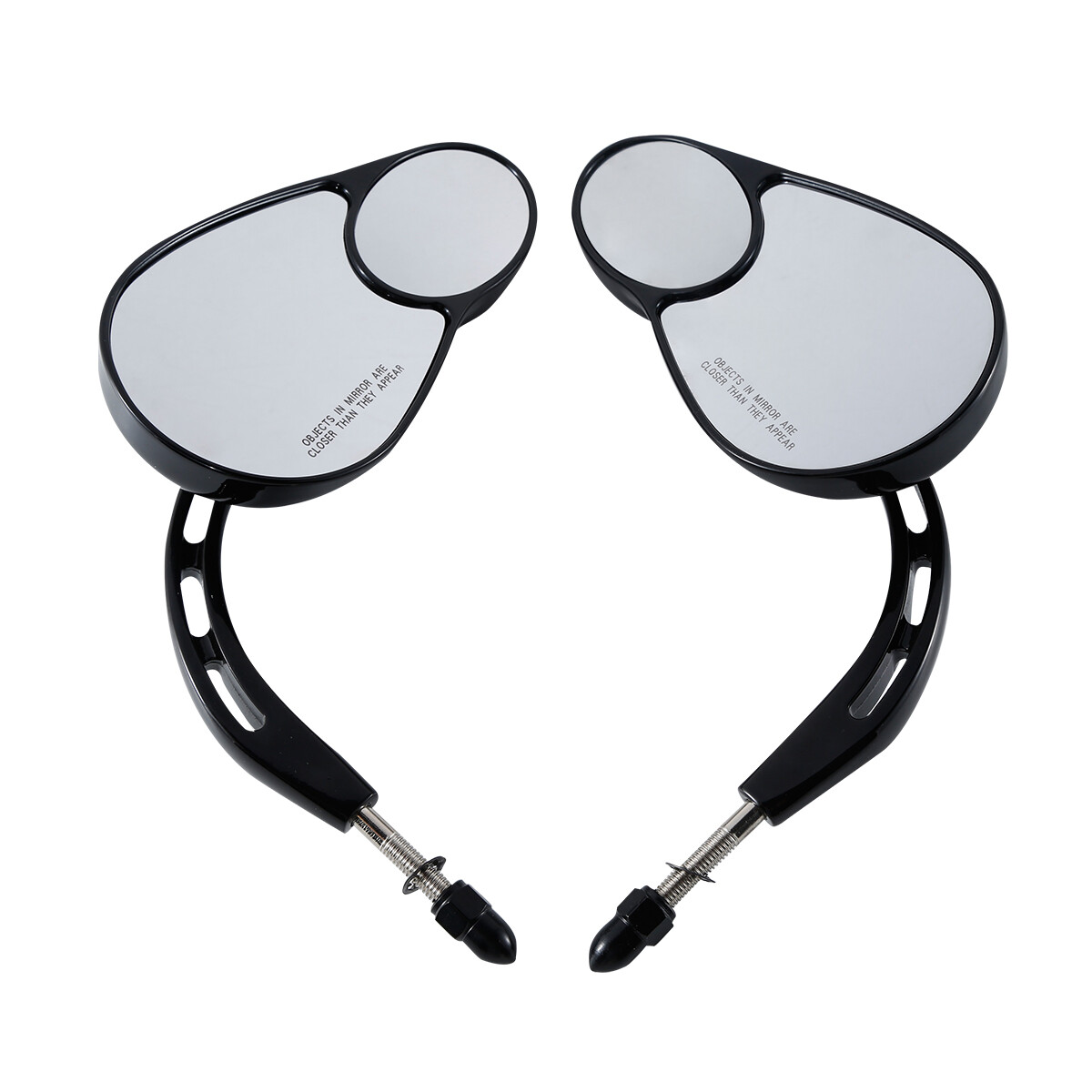 Universal 8mm Rear View Mirrors Fit For Harley Touring Electra Street Tri Glide