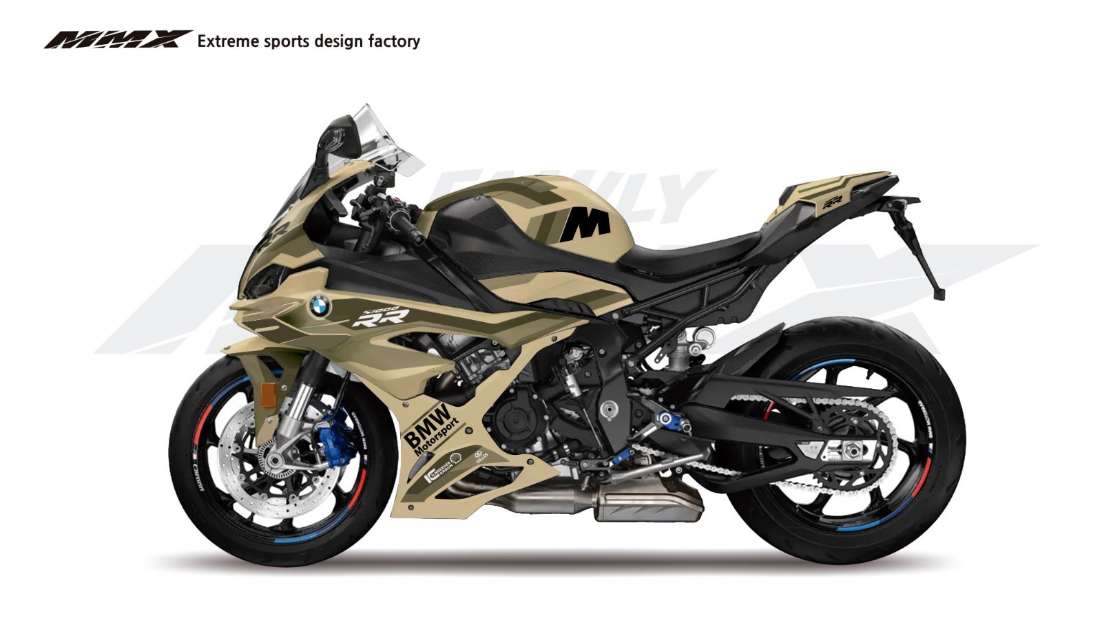 BMW S1000 RR (2023~2024) New M Pack Sand Custom Design GRAPHIC DECAL KIT