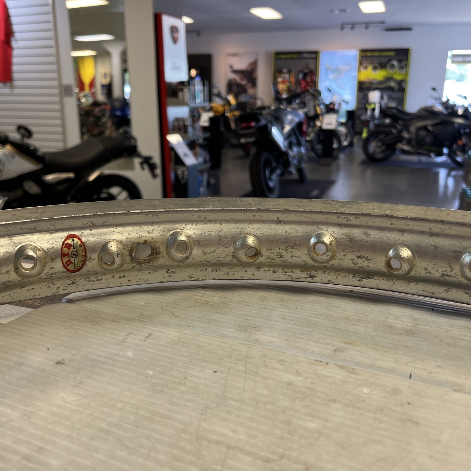 DID 1.60” x 21” 36 HOLE ALLUMINUM MOTORCYCLE RIM
