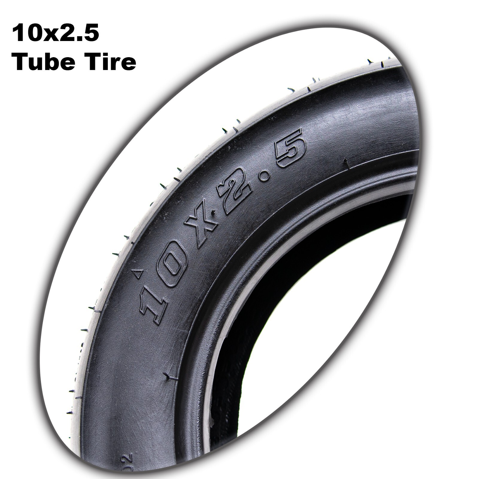 2PCS 10×2.5 10×2.50 Tire & Tube fit 255×80 & 80/65-6 & 10×3 Electric Scooter 2PK