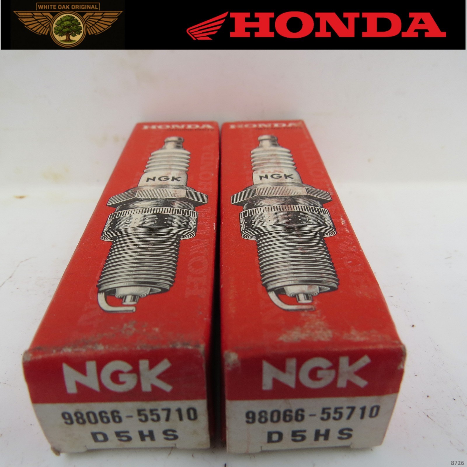 2 OEM HONDA 98066-55710 NGK 4623 D5HS Spark Plug X16FSR-U X16FS-U 98066-55740