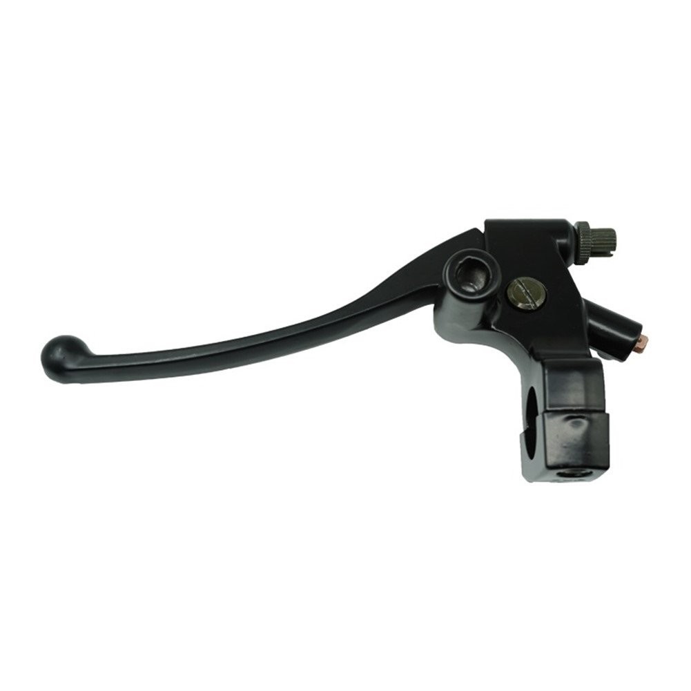 US 1″ 25mm Black Motorcycle Left Clutch Lever Perch Mirror Base Mount
