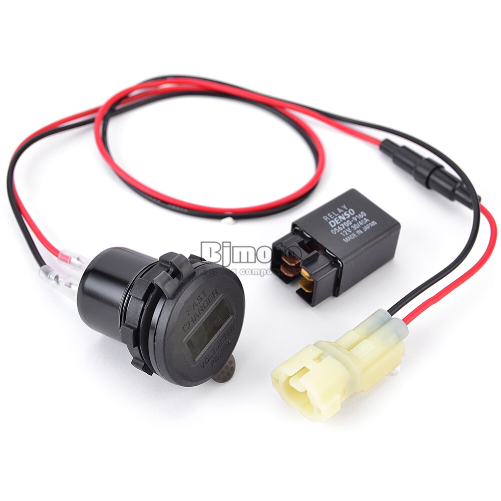 Dual Type C USB Charger For Kawasaki Versys 650 2022-2024 12/24V Socket Adapter