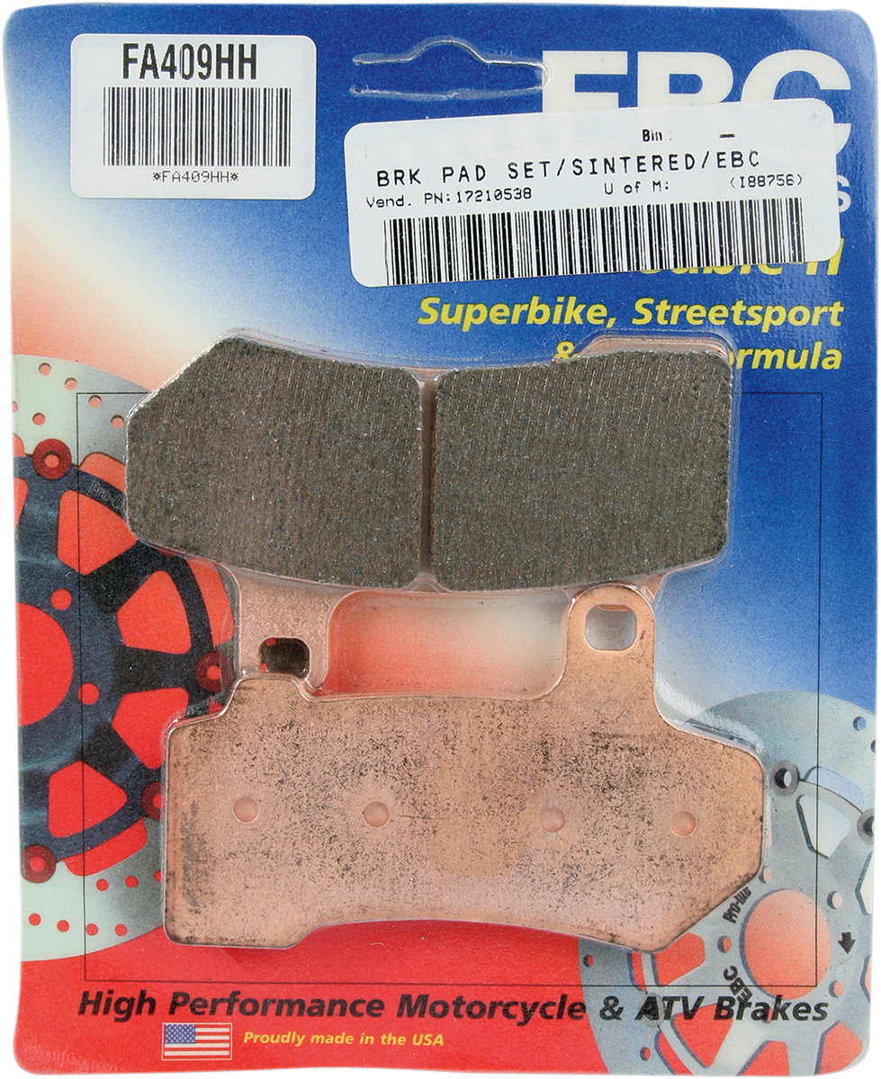 EBC Double H Sintered Metal Front or Rear Brake Pads Harley Touring 08-17 V-Rod