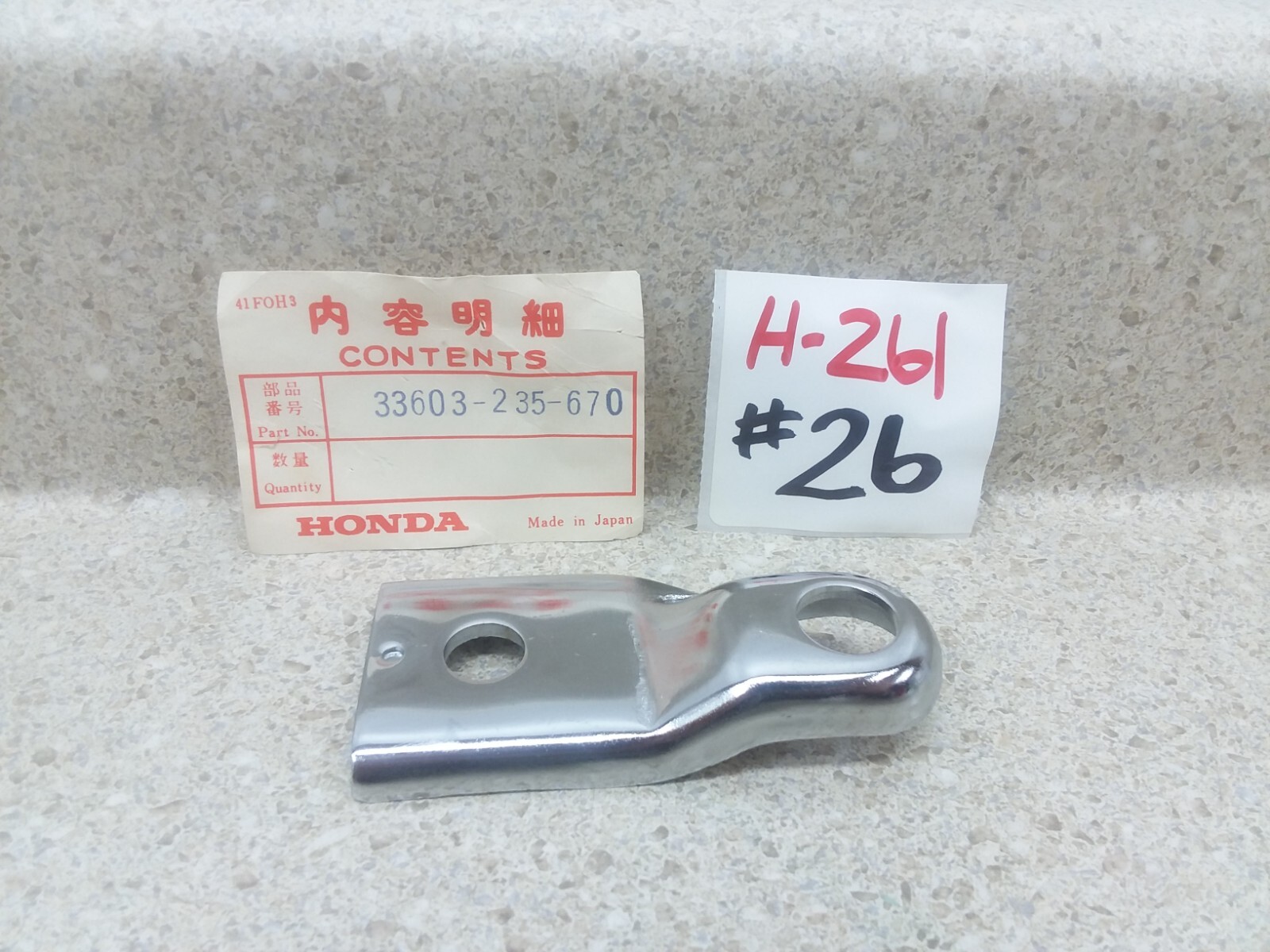 VTG NOS Honda 1968 1969 CL175 K0′ Right Rear Turn Signal Bracket #33603-235-670