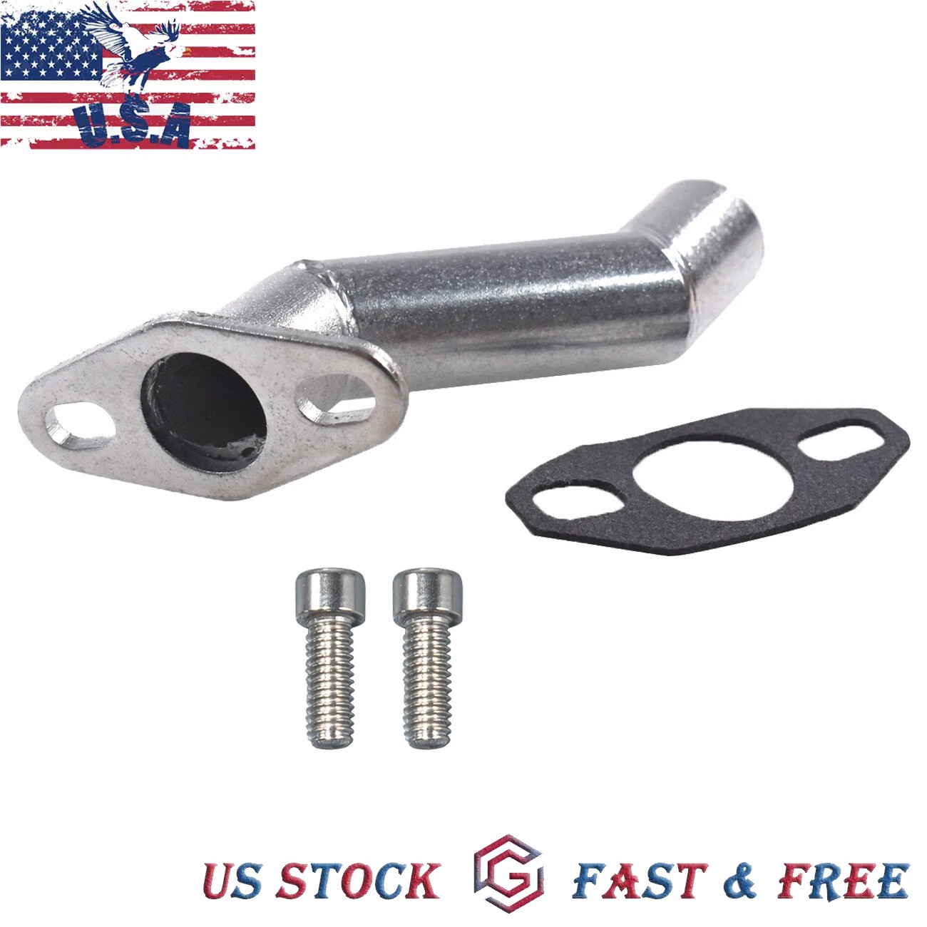 32-40mm Silver Offset Intake Manifold w/Gasket For 49cc 66cc 80cc Motorized Bike