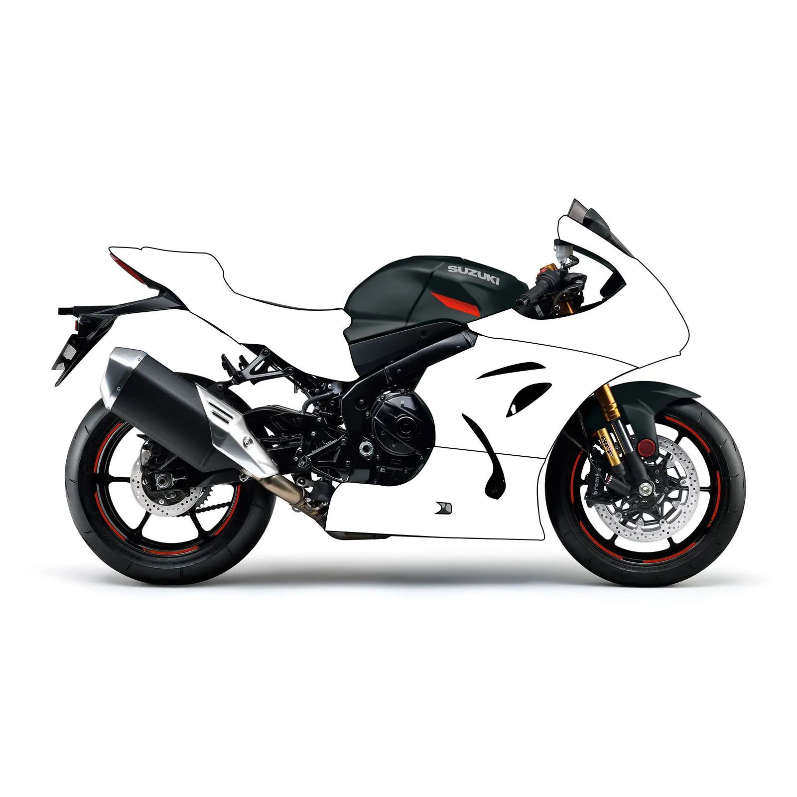 Fibreglass Race Fairing Kit for Suzuki GSX-R 1000 2017-2020