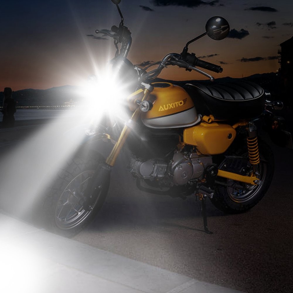 AUXITO Motorcycle H4 9003 LED Headlight High Low Beam 6000K Bulb 100W 15000LM