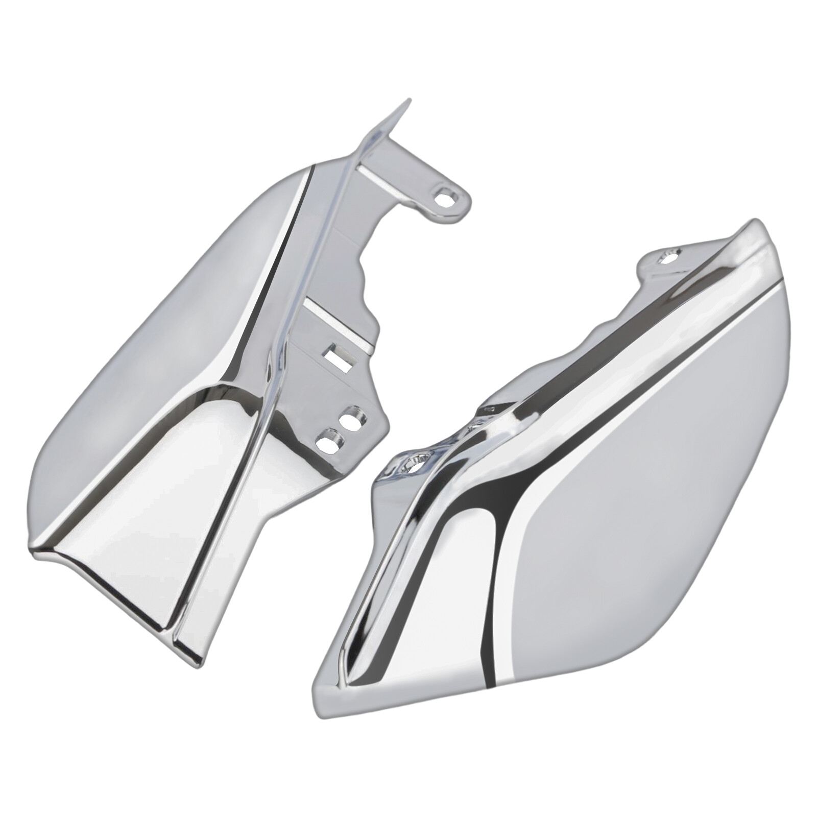 Mid-Frame Air Deflector ABS Heat Shield Chrome For Harley Road King 2009-2024