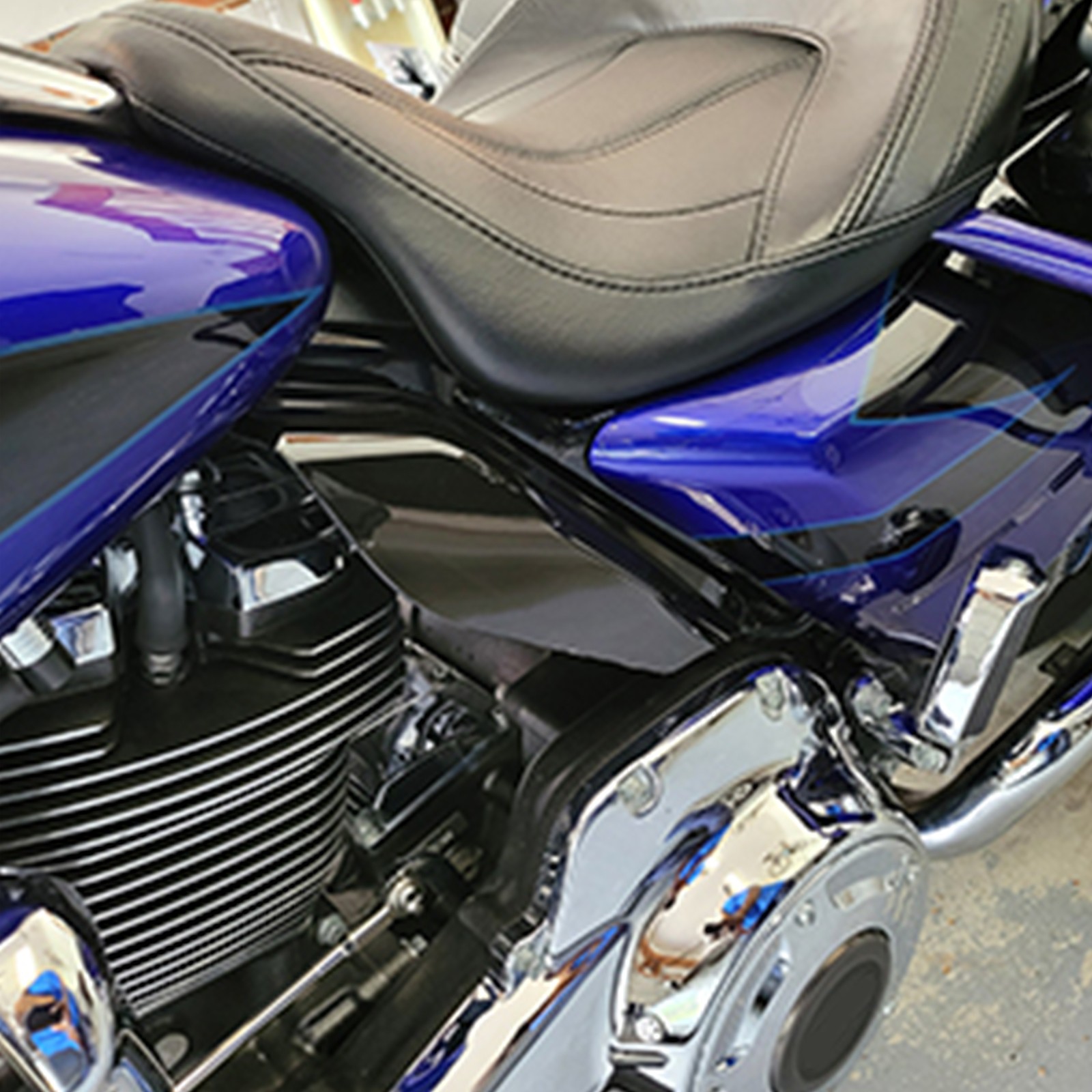 Motorcycle Mid-Frame Heat Shield Air Deflector For Harley Street Glide 2009-2016