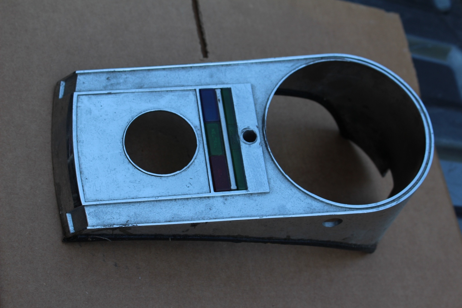 Chrome Dash 1968-Later Chrome Quality All Lenses In Tact In Great Shape (U-1904)