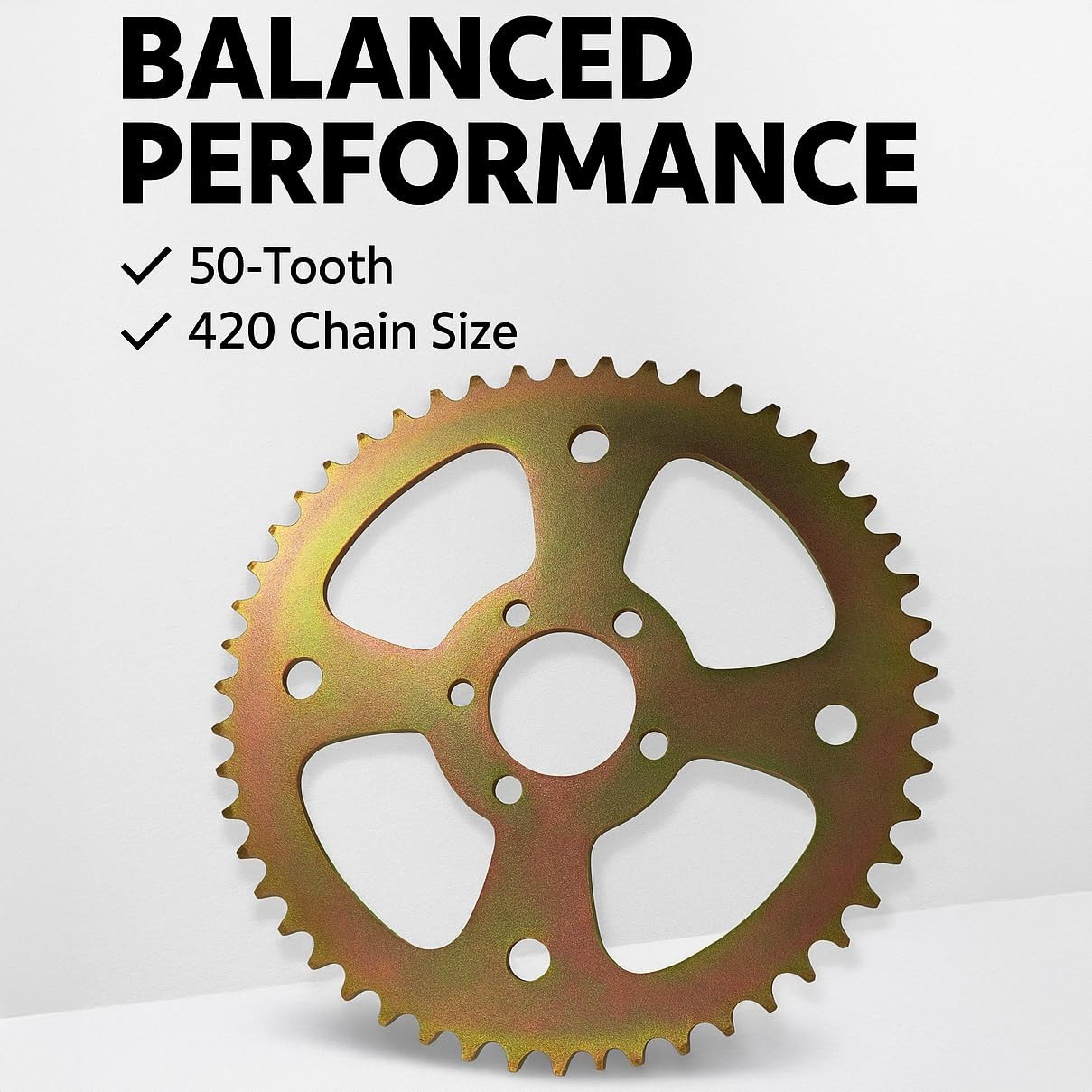 50T 6 Hole Rear Chain Sprocket #40 41 420 for Coleman CT100U CC100X